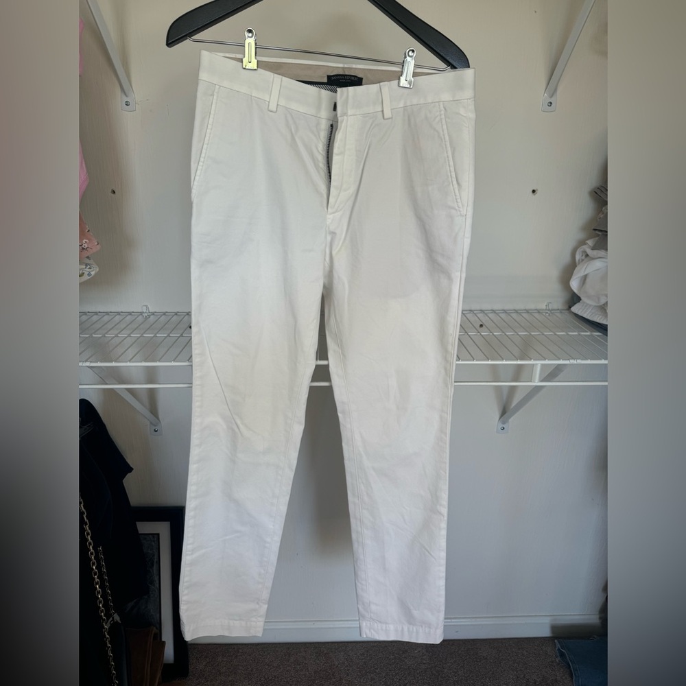 White chino pants